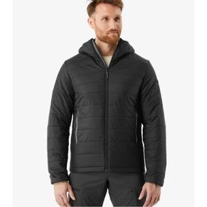 Forclaz Mens MT100 Hooded Synthetic Jacket Black Large Hiking Gorpcore Packable